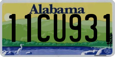AL license plate 11CU931