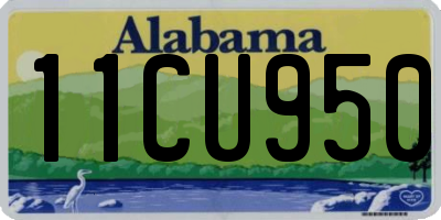 AL license plate 11CU950