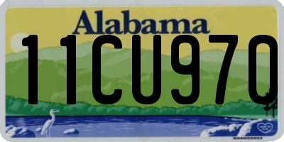 AL license plate 11CU970