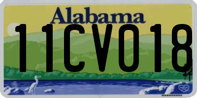 AL license plate 11CV018