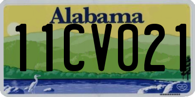 AL license plate 11CV021