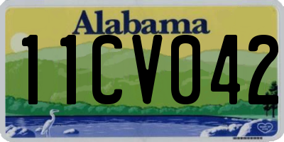 AL license plate 11CV042