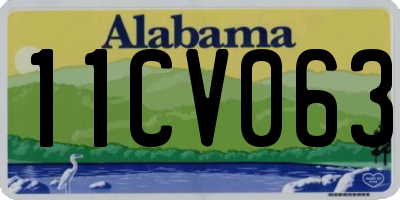 AL license plate 11CV063
