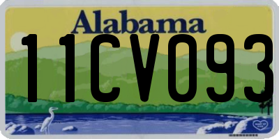AL license plate 11CV093