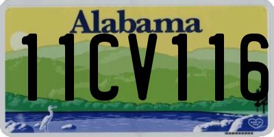 AL license plate 11CV116