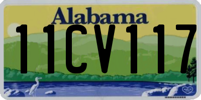 AL license plate 11CV117