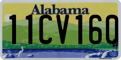 AL license plate 11CV160