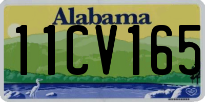 AL license plate 11CV165