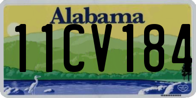 AL license plate 11CV184