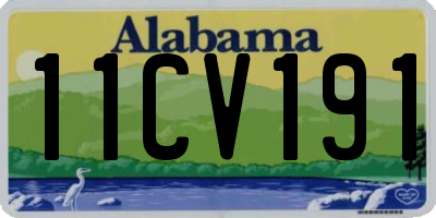 AL license plate 11CV191
