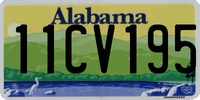 AL license plate 11CV195
