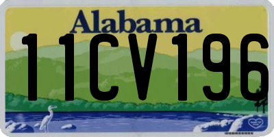 AL license plate 11CV196