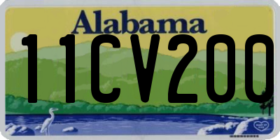 AL license plate 11CV200
