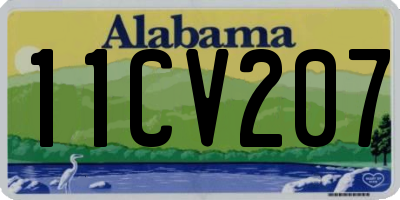 AL license plate 11CV207