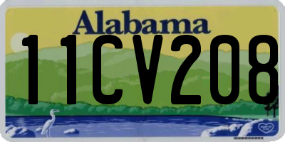 AL license plate 11CV208