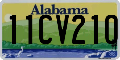 AL license plate 11CV210