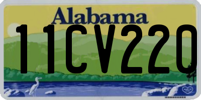 AL license plate 11CV220