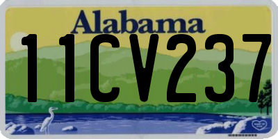 AL license plate 11CV237