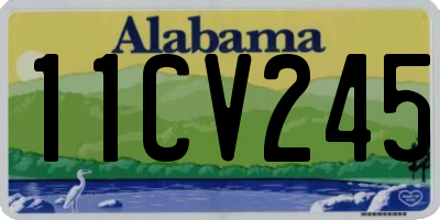AL license plate 11CV245