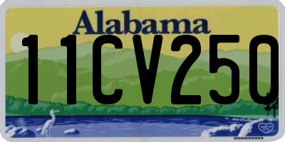 AL license plate 11CV250
