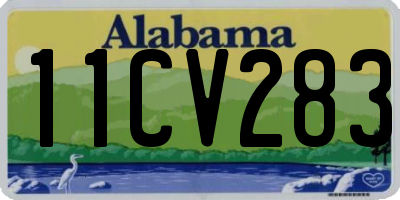 AL license plate 11CV283