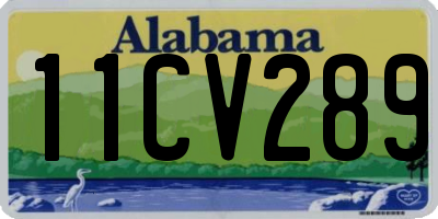 AL license plate 11CV289