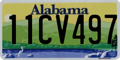 AL license plate 11CV497