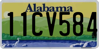 AL license plate 11CV584