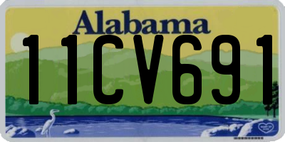 AL license plate 11CV691