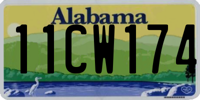 AL license plate 11CW174