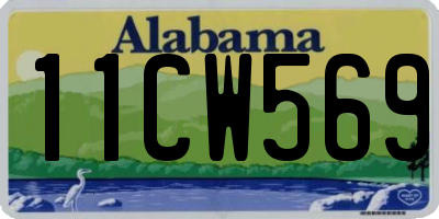 AL license plate 11CW569