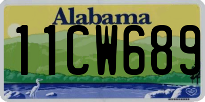 AL license plate 11CW689