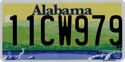 AL license plate 11CW979