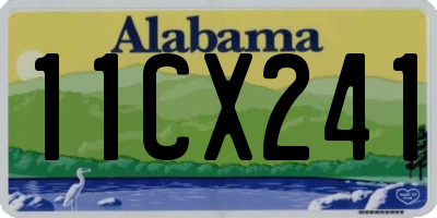 AL license plate 11CX241