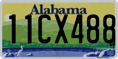 AL license plate 11CX488