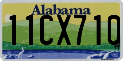 AL license plate 11CX710