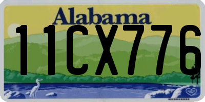 AL license plate 11CX776