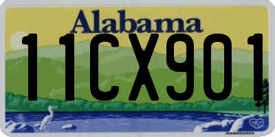 AL license plate 11CX901
