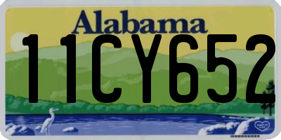 AL license plate 11CY652