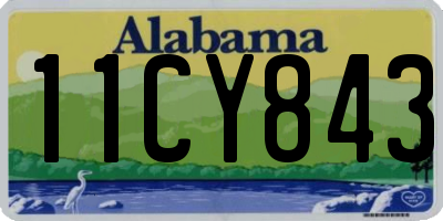 AL license plate 11CY843