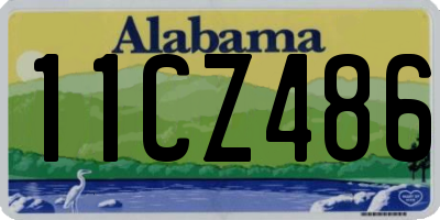AL license plate 11CZ486
