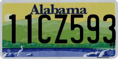 AL license plate 11CZ593