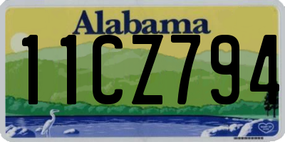 AL license plate 11CZ794