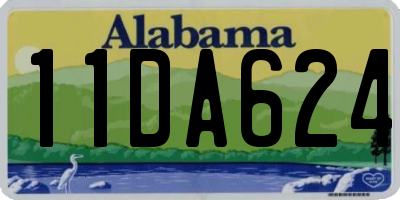 AL license plate 11DA624