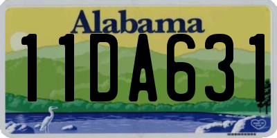 AL license plate 11DA631