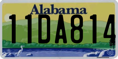 AL license plate 11DA814