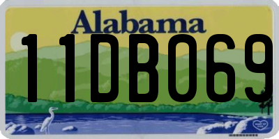 AL license plate 11DB069