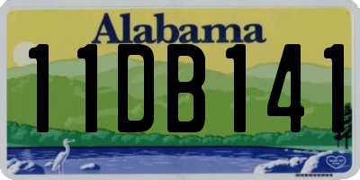 AL license plate 11DB141