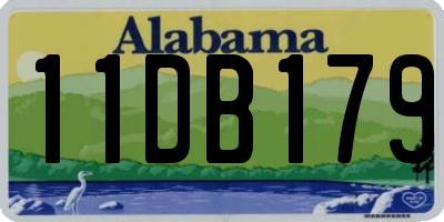 AL license plate 11DB179