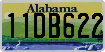 AL license plate 11DB622